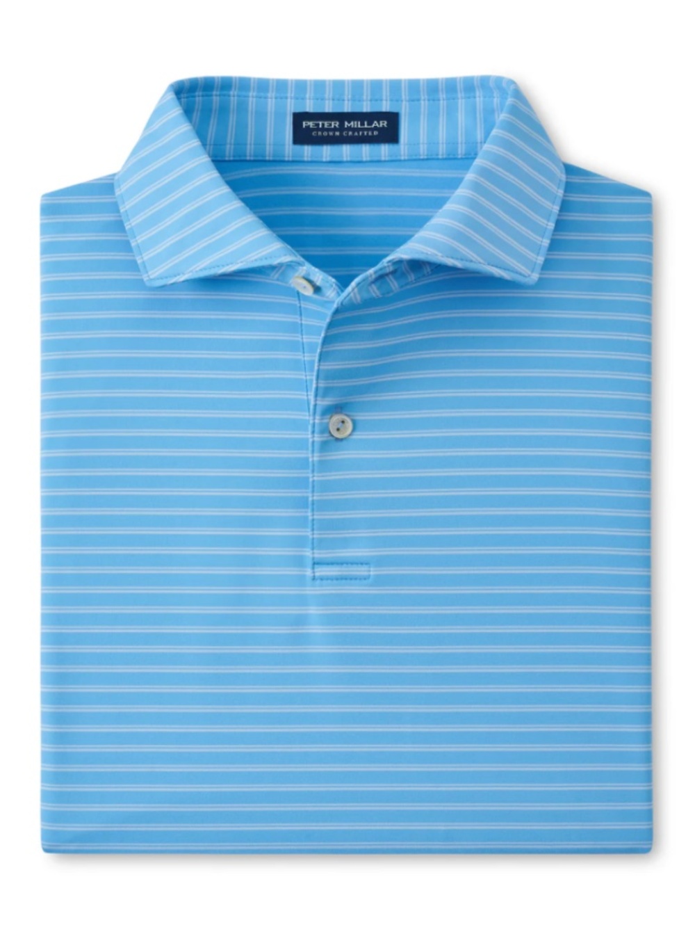 Peter Millar Men's XL Blue Topaz Bridge Performance Jersey Polo MSRP $118